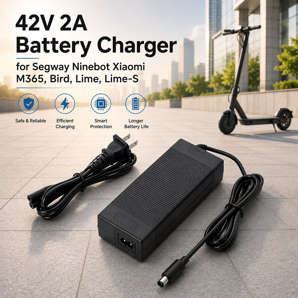 Electric Scooter Charger - Ninebot G30LP ES4 ES1L F30 F40