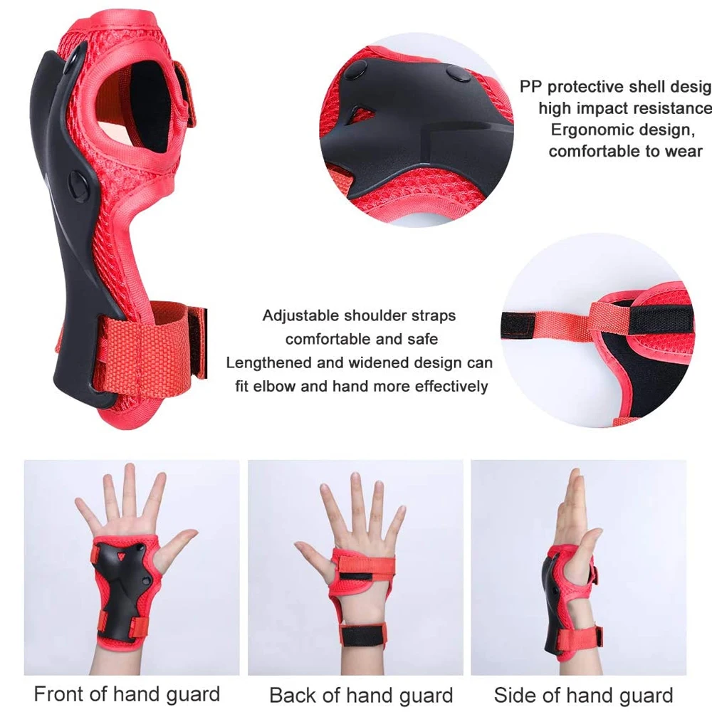 7 adet/takım paten çocuklar er - Scooter Helmet Set incelemesi ve fiyatı