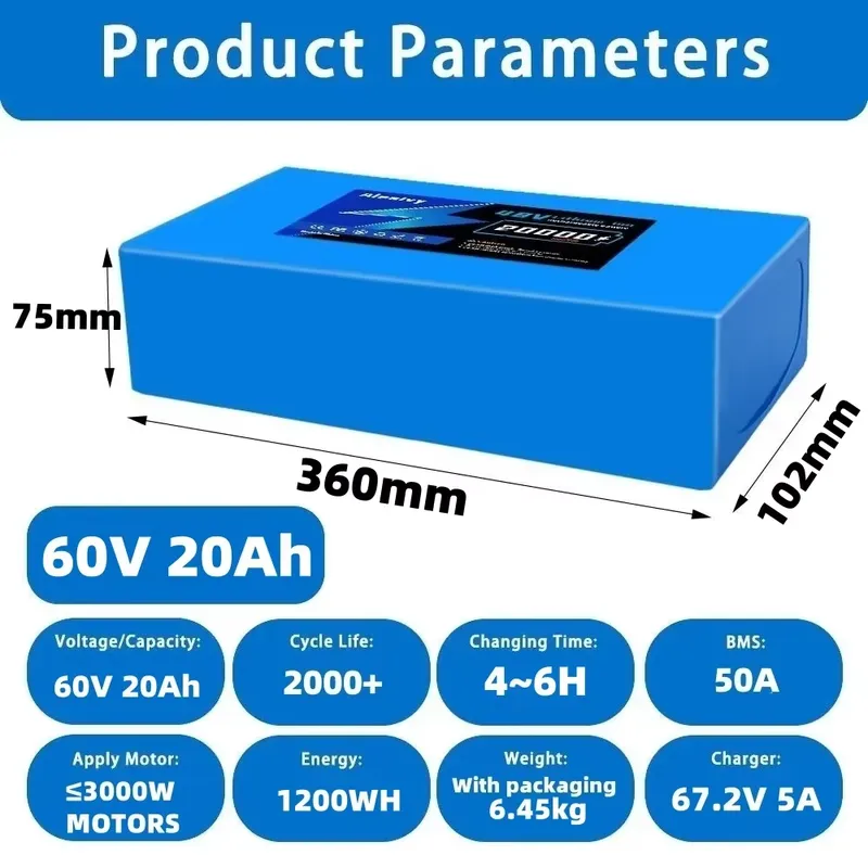   60V 20AH 30AH 21700 Lityum P - 60V 30Ah 21700 Battery Pack incelemesi ve fiyatı