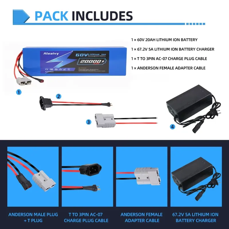   60V 20AH 30AH 21700 Lityum P - 60V 30Ah 21700 Battery Pack incelemesi ve fiyatı